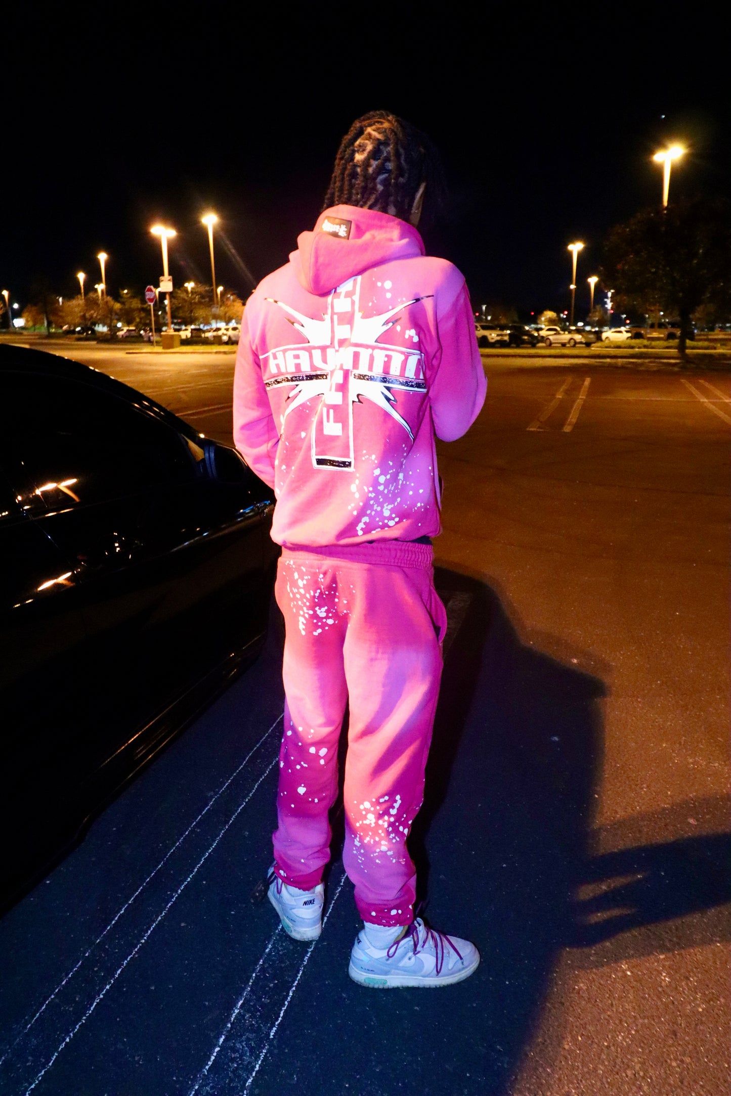 Havin Faith Sweatsuit (Hot Pink)