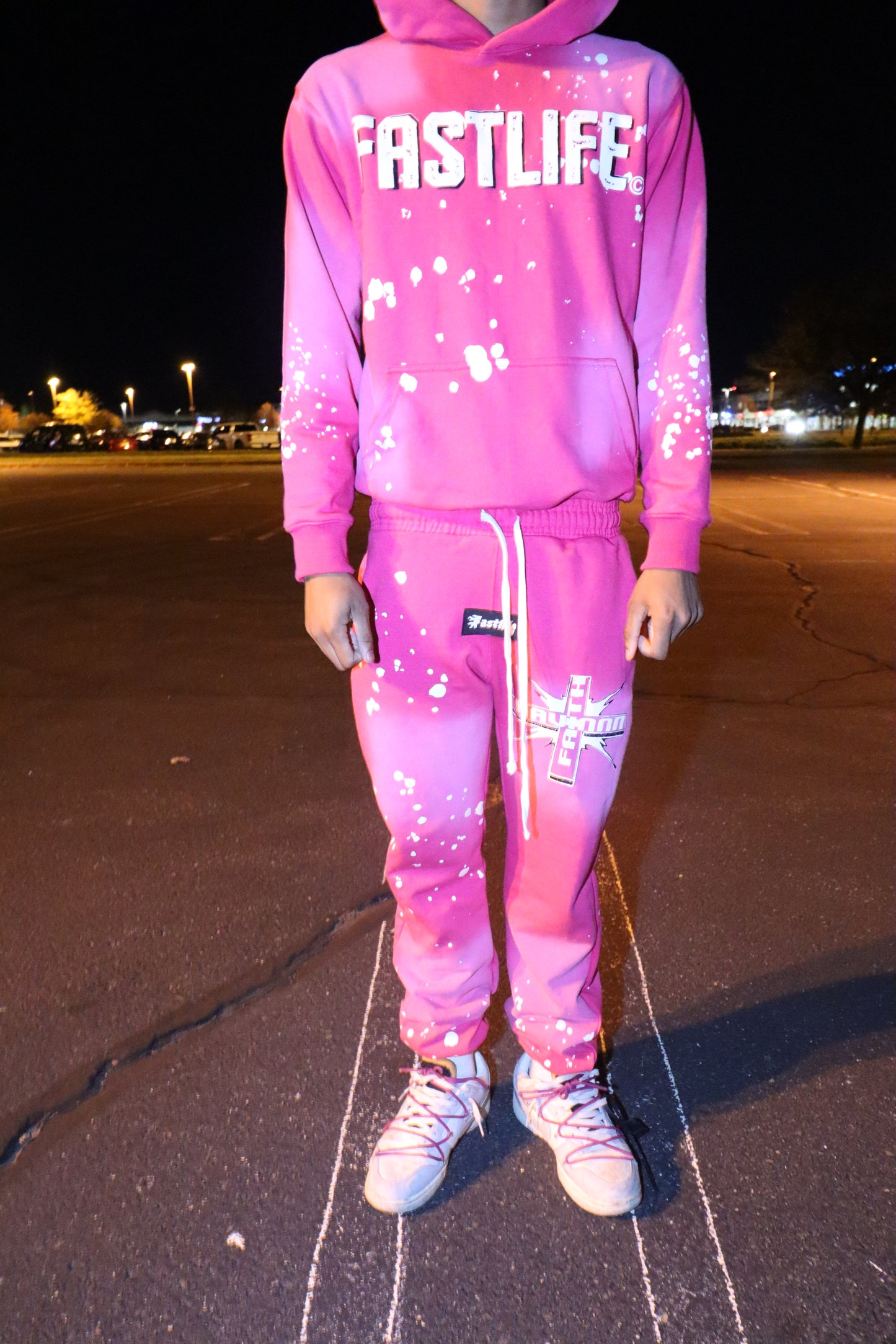 Havin Faith Sweatsuit (Hot Pink)