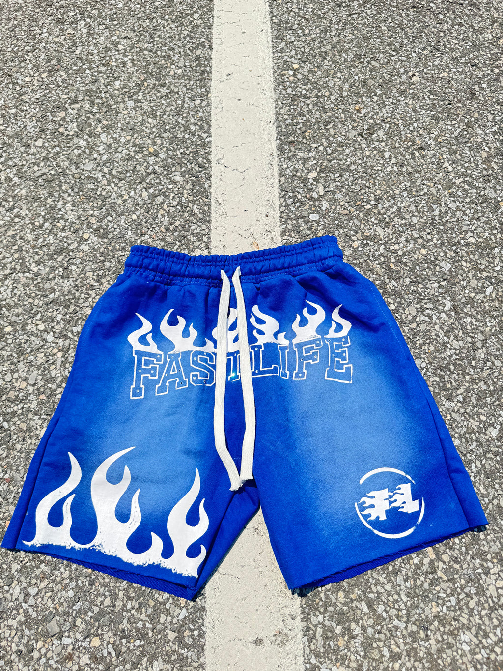 Fastlife rhinestone shorts