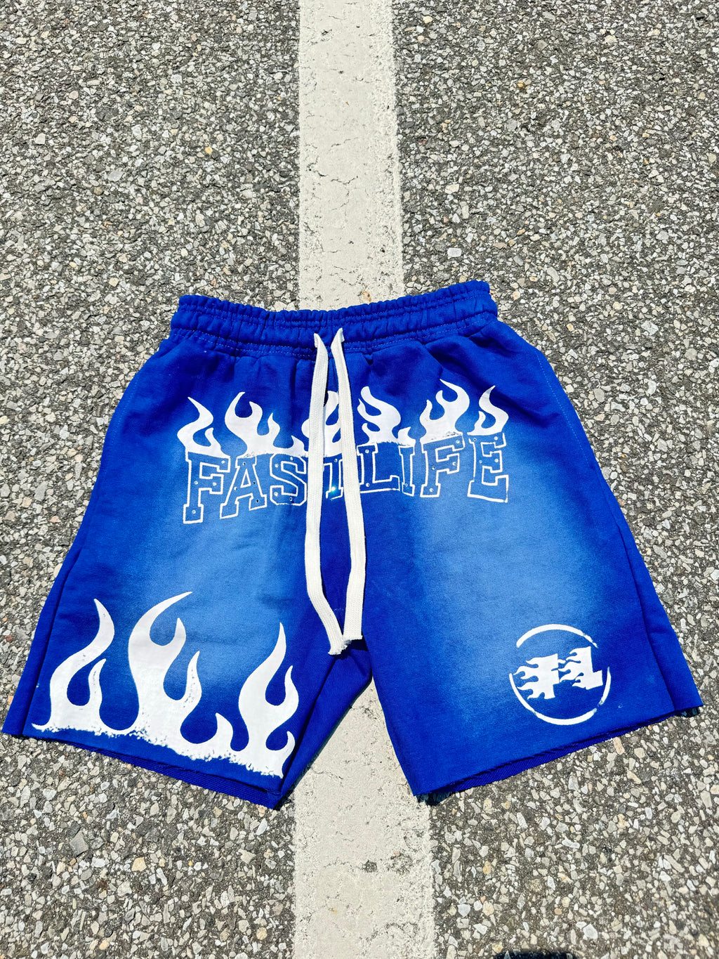 Fastlife rhinestone shorts