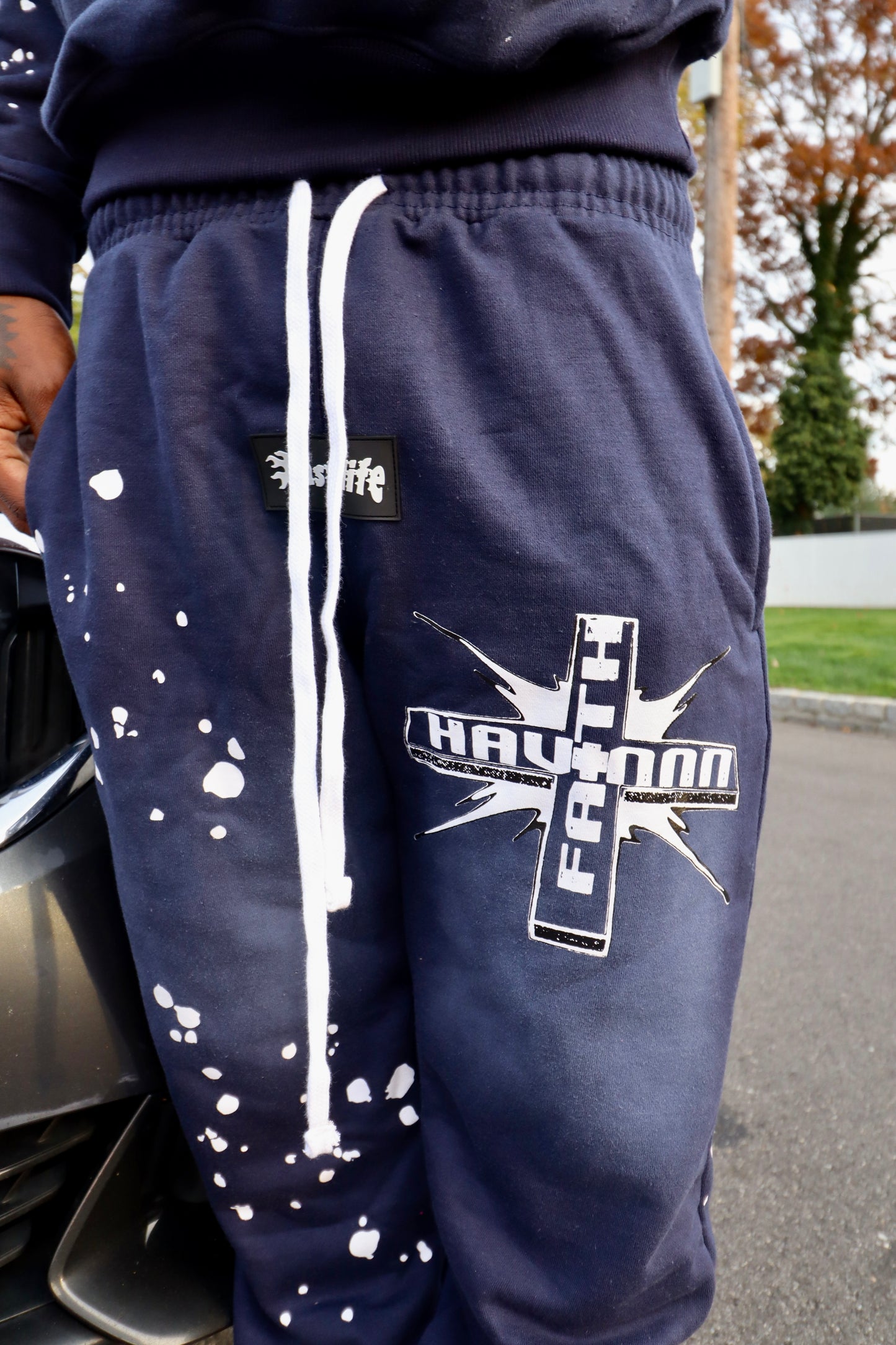 HAVINN FAITH SWEATS(navy blue)