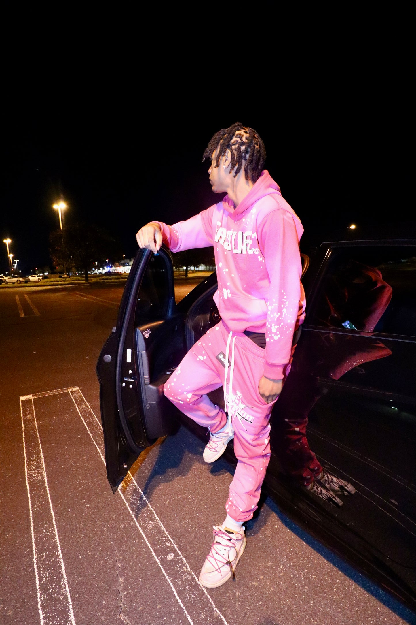 Havin Faith Sweatsuit (Hot Pink)