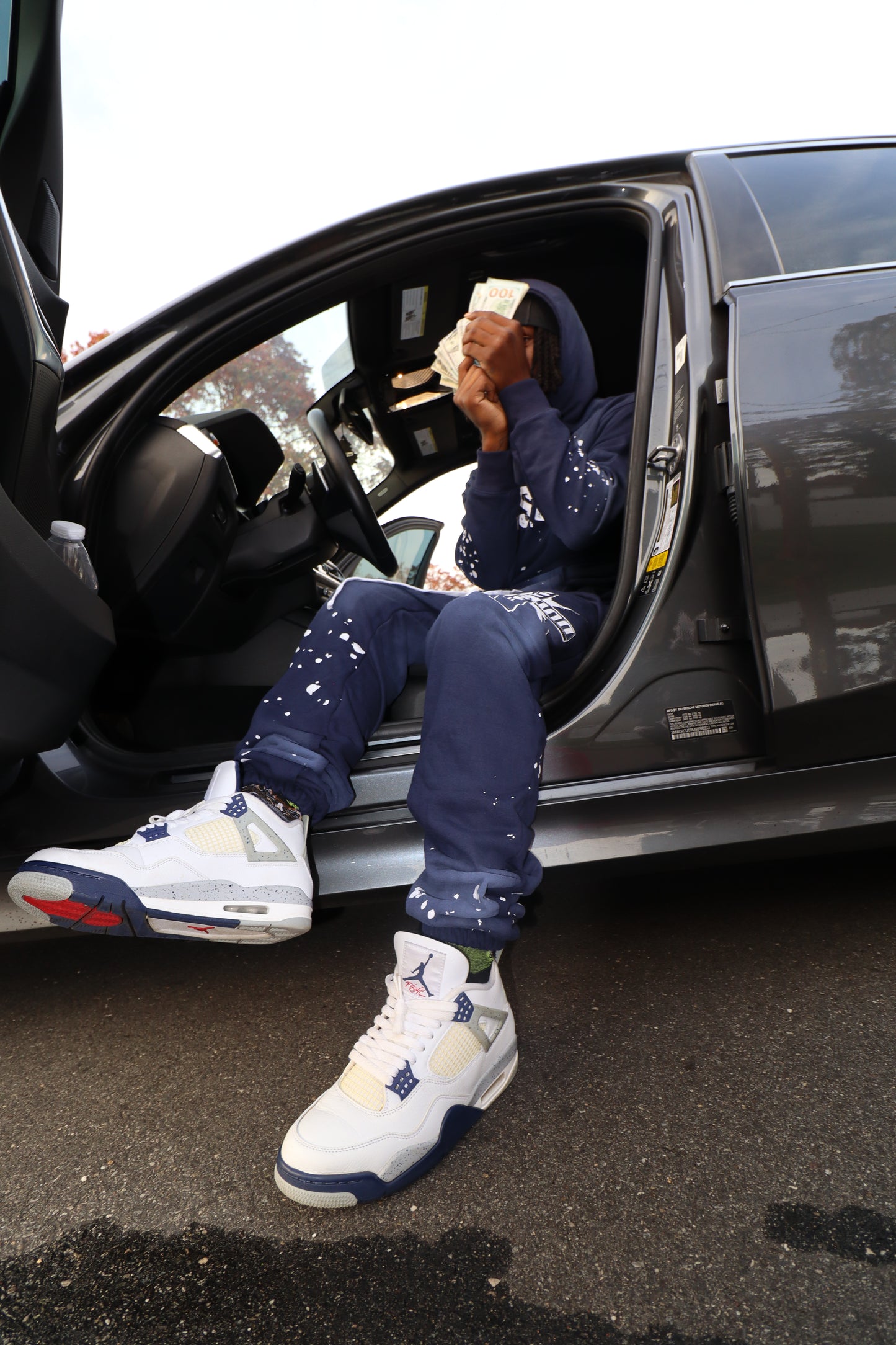 HAVIN FAITH SWEATSUIT(navy blue)