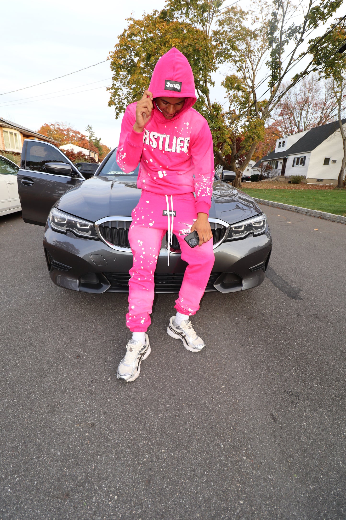 Havin Faith Sweatsuit (Hot Pink)