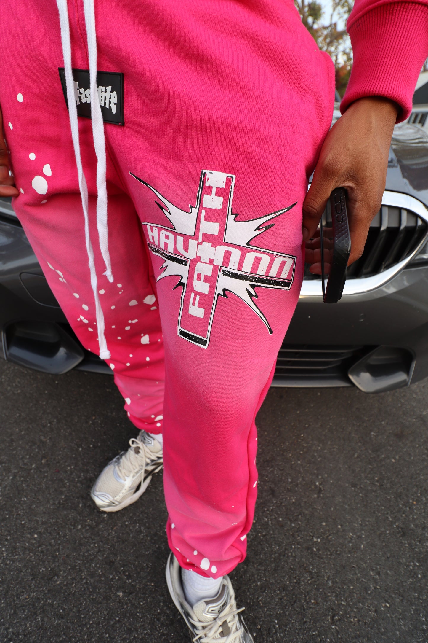 Havin Faith Sweatsuit (Hot Pink)